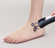 3Dプローブを用いた治療例：足関節