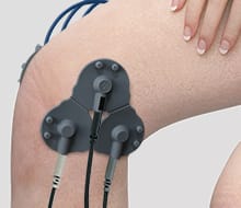 3Dゴム電極<シート用>を用いた治療例：膝
